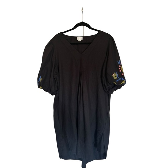 Forcynthia Embroidered Black Dress Size Extra Large (XL) - Picture 1 of 7